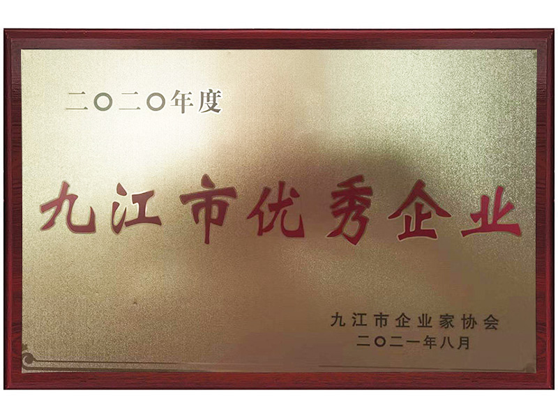 九江市優(yōu)秀企業(yè)2021年